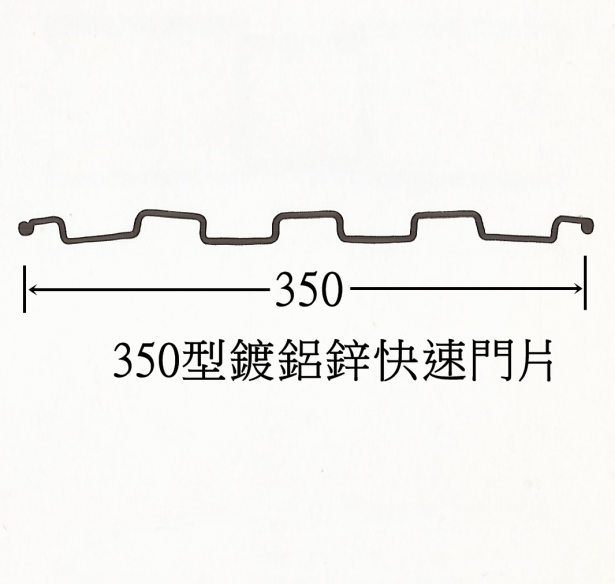 快速捲門鍍鋁鋅門片 2
